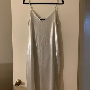 Silver Slip Dress